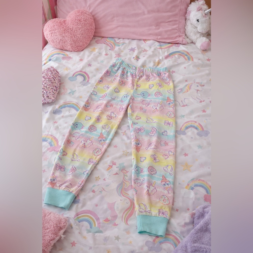 JoJo Siwa Girls Pajama Bottoms Pastel Treat Print Size 6 Sleepwear